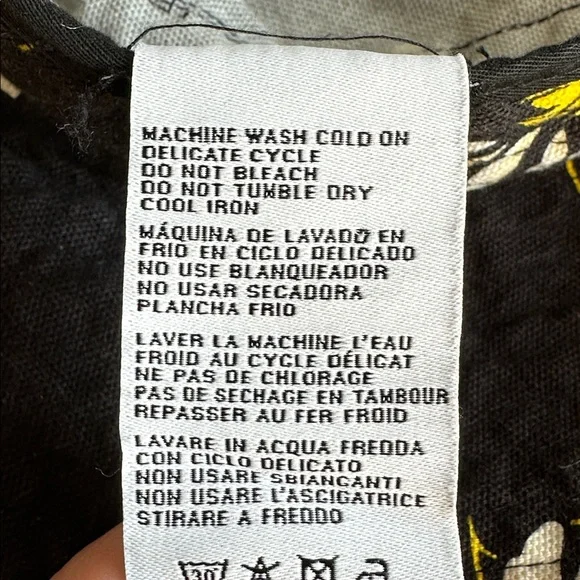 R13 Oversized Daisy Print Bucket Hat - Picture 7 of 8